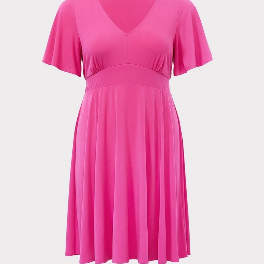 Torrid Hot Pink skater dress